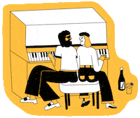 Dance Drinking Sticker by Botivo