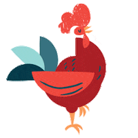 Chicken Keep It Real Sticker by Seven Sundays