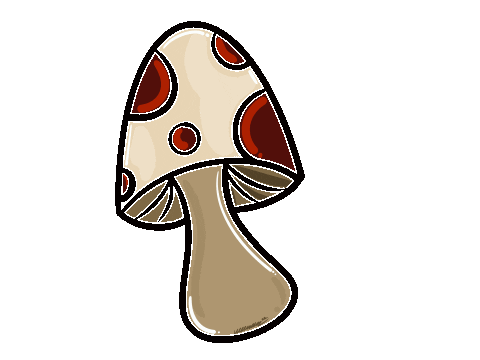 veeemarz giphyupload mushroom veeemarzart movingmushroom Sticker
