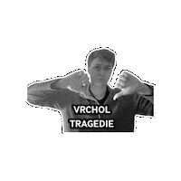 srs_rusicky sad thumbs down czech cesky Sticker