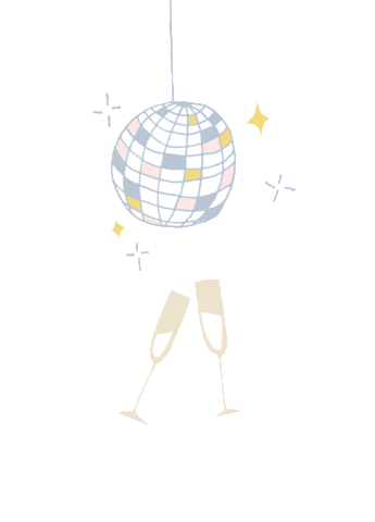 Happy New Year Dance Sticker by Poketo