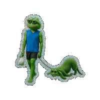 Dog Doo Pepe Sticker by The LSD Hotel