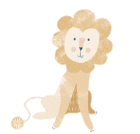 loewenzahnorganics baby lion organic lowe Sticker