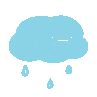 Sad Rainy Day Sticker