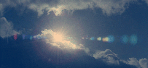 partly cloudy sky GIF