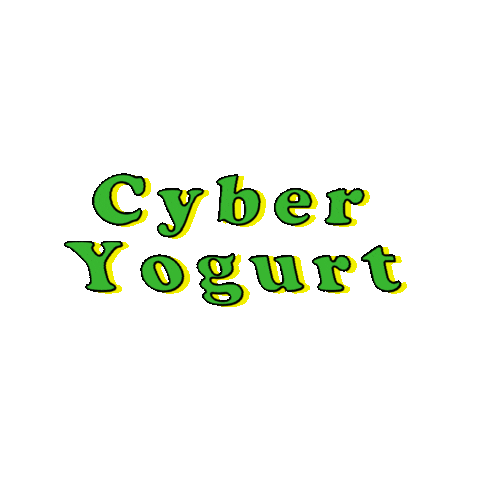 cyberyogurt froyo frozen yogurt cyber yogurt Sticker