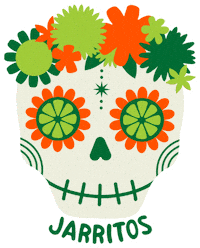 Day Of The Dead Skull Sticker by Jarritos