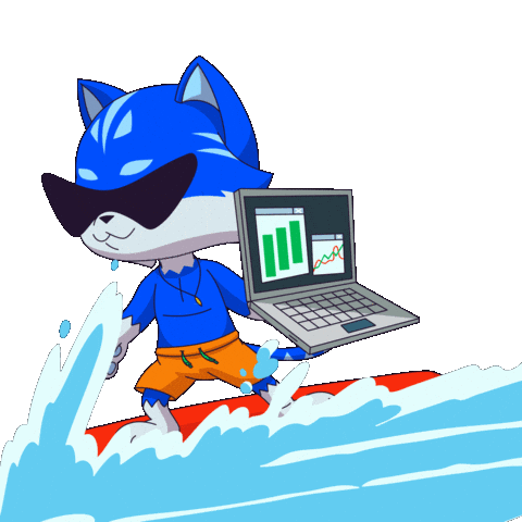 Cat Water Sticker by Toshithecat