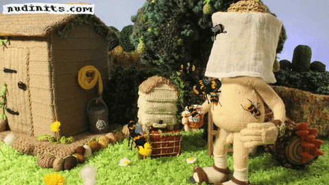 nudinits giphyupload fun comedy stop motion GIF