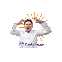 DentalHouseGroup dentist dental dental care toothache Sticker