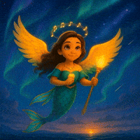 TheRealSiraphael aurora borealis siraphael fantasy gif magical mermaid GIF