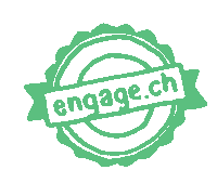 engageDSJ logo politics stamp engagement Sticker