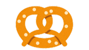 emojivid food emoji emojivid pretzel Sticker