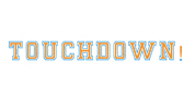 Touch Down Football Game Sticker