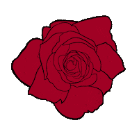 slnp_ red nature flower rose Sticker