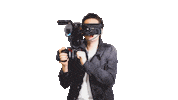 Mediatuin film video camera record Sticker
