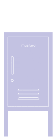 Lilac Locker Sticker by mustard made