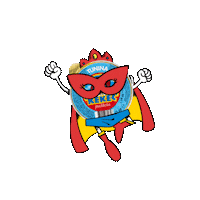 Superhero Tuna Sticker by Kekec Pašteta