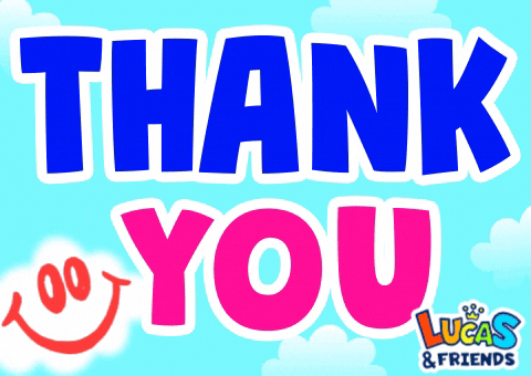 Thank You So Much GIF by Lucas and Friends by RV AppStudios