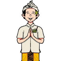 Tanah Lot Thank You Sticker