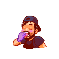 Mordida Sticker by sugarlab