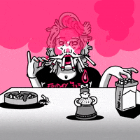 Cat Smoking GIF by MŰV Projekt