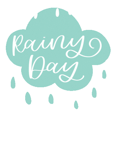 Raining Rainy Day Sticker