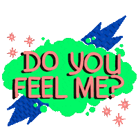 MustyTom sticker text type feelings Sticker