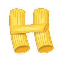 Al Dente Abc Sticker by Bianca Bosso