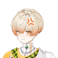 Chinoko angry mad vtuber tsundere Sticker