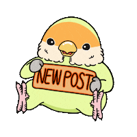 M-Family new post bird 新しい lovebird Sticker