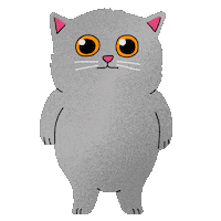 blukittie sticker confused lost shrug Sticker