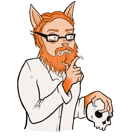 veinityfair thinking werewolf forensic werewolf fwerewolf Sticker