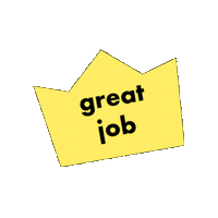 Great Job Crown Sticker by Sery Brand Communications