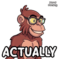 Monkey Glasses Sticker by VeeFriends