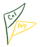 calpoly cal poly calpoly calpolyslo cal poly slo Sticker