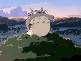 screaming my neighbor totoro GIF by O&O, Inc