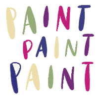 Painting Paint Sticker by Crafted By Day