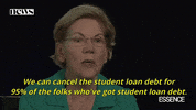 Elizabeth Warren Student Loan Debt GIF