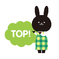 Top Rabbit Sticker by cleaningsenka