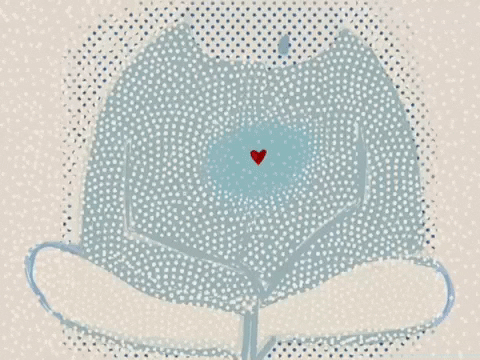 Be Yourself Heart Beat GIF by Barbara Pozzi