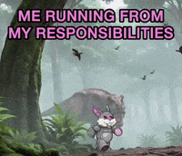 Responsibility Running GIF by Robotic Rabbit Syndicate