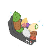 Fried Rice Chicken Sticker by K Fry My