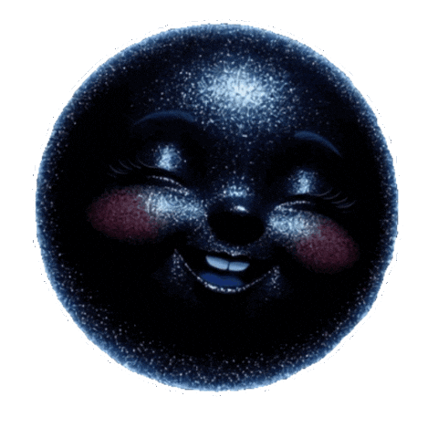 Full Moon Sticker Sticker by TresorsDuMonde.ca