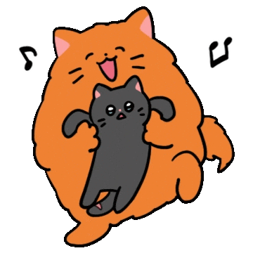 Happy Cat Sticker by Olso