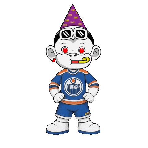 Go Oilers Go Sticker by Zhot Shop