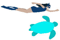 Deep Sea Swimming Sticker