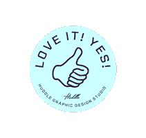 Love It Yes Sticker by Huddle Design Studio