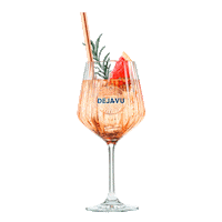 dejavuaperitif drink wine cocktail glass Sticker