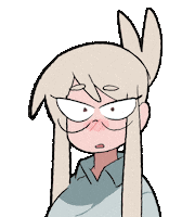 Sad Anime Girl Sticker